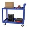 Vestil Steel Service Cart, 2 Shelves, 28 x 40, Steel, 1000 lb Load Capacity, 2 Shelves, 27.875" W SCS2-2840 - alternate 2